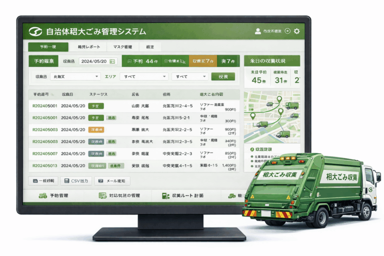 自治体向け受付システム